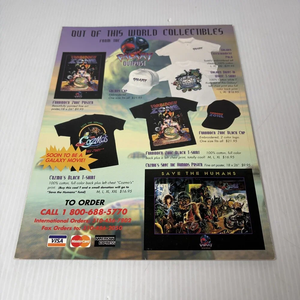 Forbidden Zone Magazine Vol 1 No 1 Collectors Issue 1998 Sci-Fi Fantasy Art